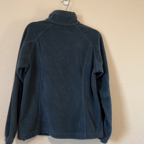 Columbia Zip-up Fleece Navy Blue Women SzL - Picture 2 of 8